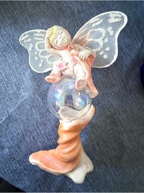 Rawcliffe Vintage Baby Bubble Fairy ‘Vermillion’ Collectible June Baby